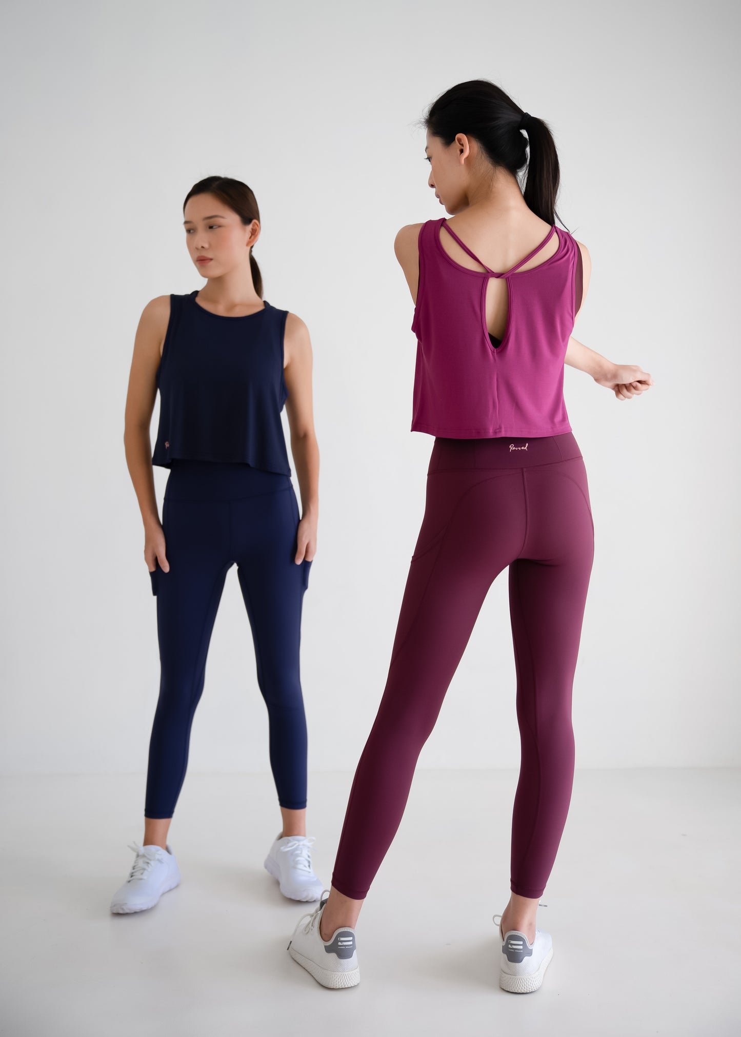 Power Leggings (Burgundy)